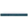 Colchón muelles ensacados terciopelo azul oscuro 100x200x20 cm de vidaXL, Colchones - Ref: Foro24-347752, Precio: 151,25 €, D...
