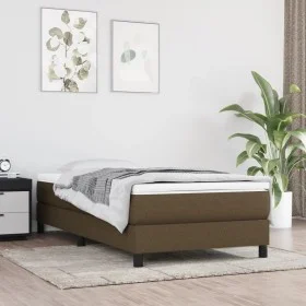 Pocket spring mattress dark brown fabric 90x200x20 cm by vidaXL, Mattresses - Ref: Foro24-347717, Price: 136,40 €, Discount: %