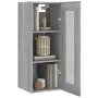 Sonoma gray hanging wall cabinet 34.5x34x90 cm by vidaXL, Sideboards - Ref: Foro24-817448, Price: 51,43 €, Discount: %