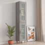 Armario de pared colgante gris Sonoma 34,5x34x90 cm de vidaXL, Aparadores - Ref: Foro24-817445, Precio: 58,72 €, Descuento: %