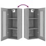 Armario de pared colgante gris Sonoma 34,5x34x90 cm de vidaXL, Aparadores - Ref: Foro24-817445, Precio: 58,72 €, Descuento: %