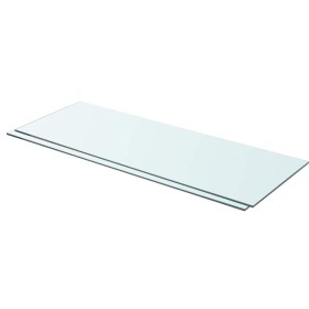 Estantes 2 unidades panel de vidrio transparente 80x30 cm en Estanterías | Comprar online en Foru.es