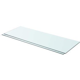 Estantes 2 unidades panel de vidrio transparente 80x30 cm en Estanterías | Comprar online en Foru.es