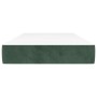 Colchón muelles ensacados terciopelo verde oscuro 80x200x20 cm de vidaXL, Colchones - Ref: Foro24-347691, Precio: 112,97 €, D...