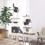 Rascador para gatos con postes de sisal gris oscuro 279 cm de vidaXL, Mobiliario para gatos - Ref: Foro24-171617, Precio: 128...