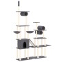 Rascador para gatos con postes de sisal gris oscuro 279 cm de vidaXL, Mobiliario para gatos - Ref: Foro24-171617, Precio: 128...