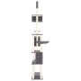 Rascador para gatos con postes de sisal gris oscuro 279 cm de vidaXL, Mobiliario para gatos - Ref: Foro24-171617, Precio: 128...