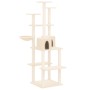 Rascador para gatos con postes de sisal color crema 167 cm de vidaXL, Mobiliario para gatos - Ref: Foro24-171609, Precio: 74,...