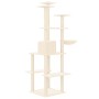 Rascador para gatos con postes de sisal color crema 167 cm de vidaXL, Mobiliario para gatos - Ref: Foro24-171609, Precio: 74,...