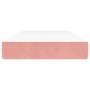 Colchón de muelles ensacados terciopelo rosa 90x200x20 cm de vidaXL, Colchones - Ref: Foro24-347733, Precio: 135,70 €, Descue...