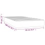 Colchón de muelles ensacados terciopelo rosa 90x200x20 cm de vidaXL, Colchones - Ref: Foro24-347733, Precio: 135,70 €, Descue...