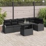Conjunto de sofá de jardín 7 pcs Negro ratán sintético en Sofás de exterior | Comprar online en Foru.es