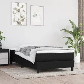 Colchón de muelles ensacados tela negro 100x200x20 cm de vidaXL, Colchones - Ref: Foro24-347736, Precio: 160,59 €, Descuento: %