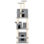 Rascador para gatos con postes de sisal gris claro 180 cm de vidaXL, Mobiliario para gatos - Ref: Foro24-171601, Precio: 99,5...