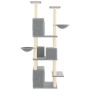 Rascador para gatos con postes de sisal gris claro 180 cm de vidaXL, Mobiliario para gatos - Ref: Foro24-171601, Precio: 99,5...