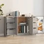Aparadores 3 piezas madera contrachapada gris Sonoma de vidaXL, Aparadores - Ref: Foro24-3115842, Precio: 151,17 €, Descuento: %