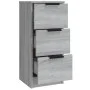 Aparadores 3 piezas madera contrachapada gris Sonoma de vidaXL, Aparadores - Ref: Foro24-3115842, Precio: 151,17 €, Descuento: %
