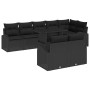 Conjunto de sofá de jardín 9 pcs Negro ratán sintético en Sofás de exterior | Comprar online en Foru.es
