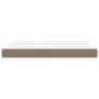 Colchón de muelles ensacados tela gris taupe 120x200x20 cm de vidaXL, Colchones - Ref: Foro24-347758, Precio: 163,23 €, Descu...