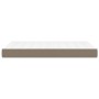 Colchón de muelles ensacados tela gris taupe 120x200x20 cm de vidaXL, Colchones - Ref: Foro24-347758, Precio: 165,17 €, Descu...