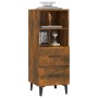 Aparador madera contrachapada roble ahumado 34,5x34x90 cm de vidaXL, Aparadores - Ref: Foro24-817417, Precio: 54,56 €, Descue...