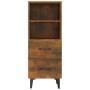 Aparador madera contrachapada roble ahumado 34,5x34x90 cm de vidaXL, Aparadores - Ref: Foro24-817417, Precio: 54,56 €, Descue...