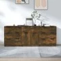 3-teiliges Sideboard aus geräucherter Eiche und Sperrholz von vidaXL, Sideboards - Ref: Foro24-3115801, Preis: 227,29 €, Raba...