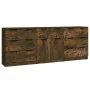 3-teiliges Sideboard aus geräucherter Eiche und Sperrholz von vidaXL, Sideboards - Ref: Foro24-3115801, Preis: 227,29 €, Raba...