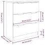 3-teiliges Sideboard aus geräucherter Eiche und Sperrholz von vidaXL, Sideboards - Ref: Foro24-3115801, Preis: 227,29 €, Raba...