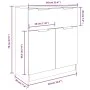3-teiliges Sideboard aus geräucherter Eiche und Sperrholz von vidaXL, Sideboards - Ref: Foro24-3115801, Preis: 227,29 €, Raba...