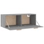 Armario pared madera contrachapada gris Sonoma 100x36,5x35 cm de vidaXL, Taquillas y armarios de almacenamiento - Ref: Foro24...