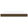 Colchón de muelles ensacados de tela marrón oscuro 140x200x20cm de vidaXL, Colchones - Ref: Foro24-347817, Precio: 242,12 €, ...