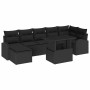 Conjunto de sofá de jardín con cojín 8 pcs Negro en Sofás de exterior | Comprar online en Foru.es