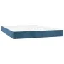 Dunkelblaue Taschenfederkernmatratze aus Samt, 140 x 200 x 20 cm von vidaXL, Matratzen - Ref: Foro24-347812, Preis: 198,67 €,...