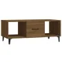 Mesa de centro madera contrachapada marrón roble 102x50x40 cm de vidaXL, Mesas de centro - Ref: Foro24-817530, Precio: 66,17 ...