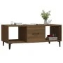 Mesa de centro madera contrachapada marrón roble 102x50x40 cm de vidaXL, Mesas de centro - Ref: Foro24-817530, Precio: 66,17 ...