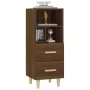 Aparador madera contrachapada roble marrón 34,5x34x90 cm de vidaXL, Aparadores - Ref: Foro24-817416, Precio: 48,23 €, Descuen...