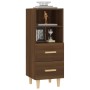 Aparador madera contrachapada roble marrón 34,5x34x90 cm de vidaXL, Aparadores - Ref: Foro24-817416, Precio: 48,70 €, Descuen...