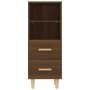 Aparador madera contrachapada roble marrón 34,5x34x90 cm de vidaXL, Aparadores - Ref: Foro24-817416, Precio: 48,70 €, Descuen...