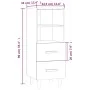 Aparador madera contrachapada roble marrón 34,5x34x90 cm de vidaXL, Aparadores - Ref: Foro24-817416, Precio: 48,23 €, Descuen...