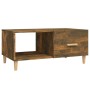 Mesa de centro madera contrachapada roble ahumado 89,5x50x40 cm de vidaXL, Mesas de centro - Ref: Foro24-817513, Precio: 48,6...