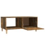 Mesa de centro madera contrachapada roble ahumado 89,5x50x40 cm de vidaXL, Mesas de centro - Ref: Foro24-817513, Precio: 48,6...