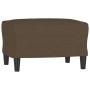 Reposapiés de tela marrón 60x50x41 cm de vidaXL, Otomanas - Ref: Foro24-349282, Precio: 51,58 €, Descuento: %