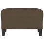Reposapiés de tela marrón 60x50x41 cm de vidaXL, Otomanas - Ref: Foro24-349282, Precio: 50,81 €, Descuento: %