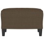 Reposapiés de tela marrón 60x50x41 cm de vidaXL, Otomanas - Ref: Foro24-349282, Precio: 51,58 €, Descuento: %