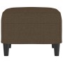 Reposapiés de tela marrón 60x50x41 cm de vidaXL, Otomanas - Ref: Foro24-349282, Precio: 51,58 €, Descuento: %