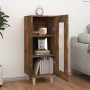 Aparador madera de ingeniería roble ahumado 34,5x34x90 cm de vidaXL, Aparadores - Ref: Foro24-817426, Precio: 66,67 €, Descue...