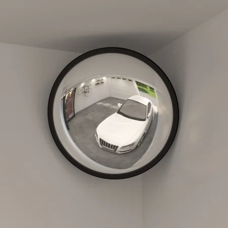 Espejo de tráfico convexo para interior acrílico negro Ø40 cm de vidaXL, Señales de carretera y tráfico - Ref: Foro24-153078,...
