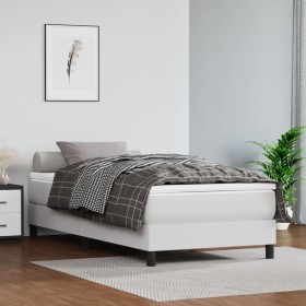 Colchón de muelles ensacados cuero sintético blanco 90x200x20cm de vidaXL, Colchones - Ref: Foro24-347723, Precio: 138,17 €, ...