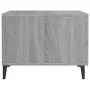 Mesas de centro con patas metal 2 uds gris sonoma 50x50x40 cm de vidaXL, Mesas de centro - Ref: Foro24-817540, Precio: 64,99 ...